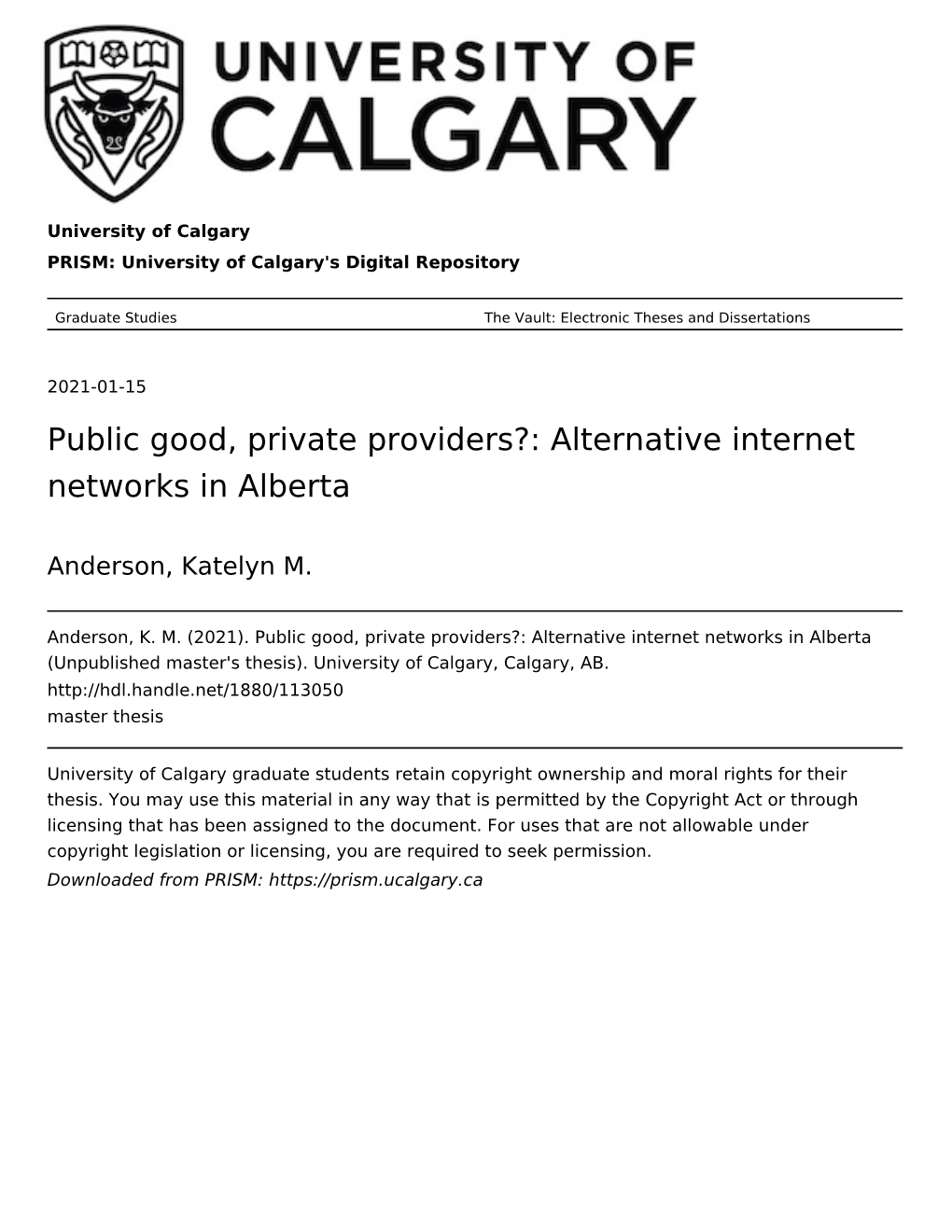 Alternative Internet Networks in Alberta