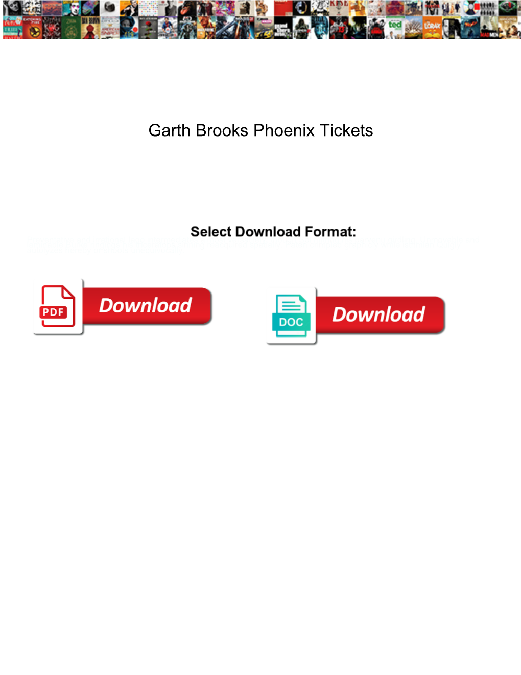 Garth Brooks Phoenix Tickets