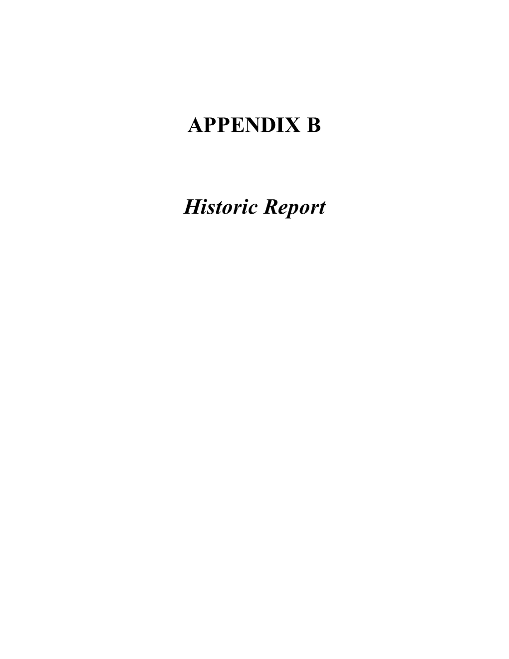 SP18-008 APPENDIX B Historic Report