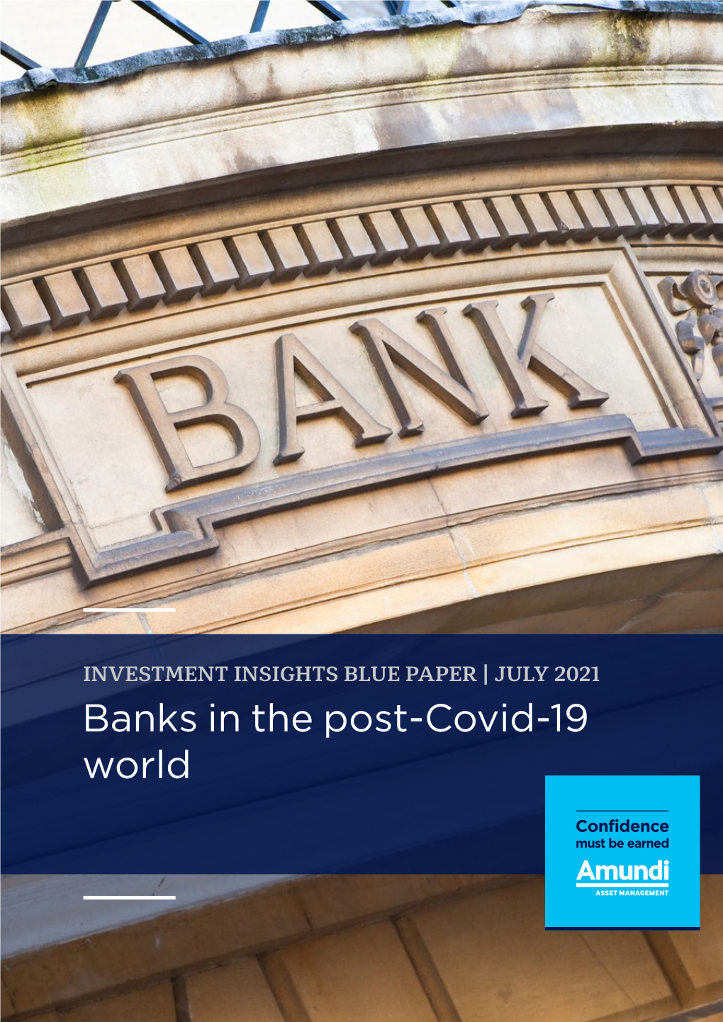 Banks in the Post-Covid-19 World INVESTMENT INSIGHTS BLUE PAPER | JULY 2021