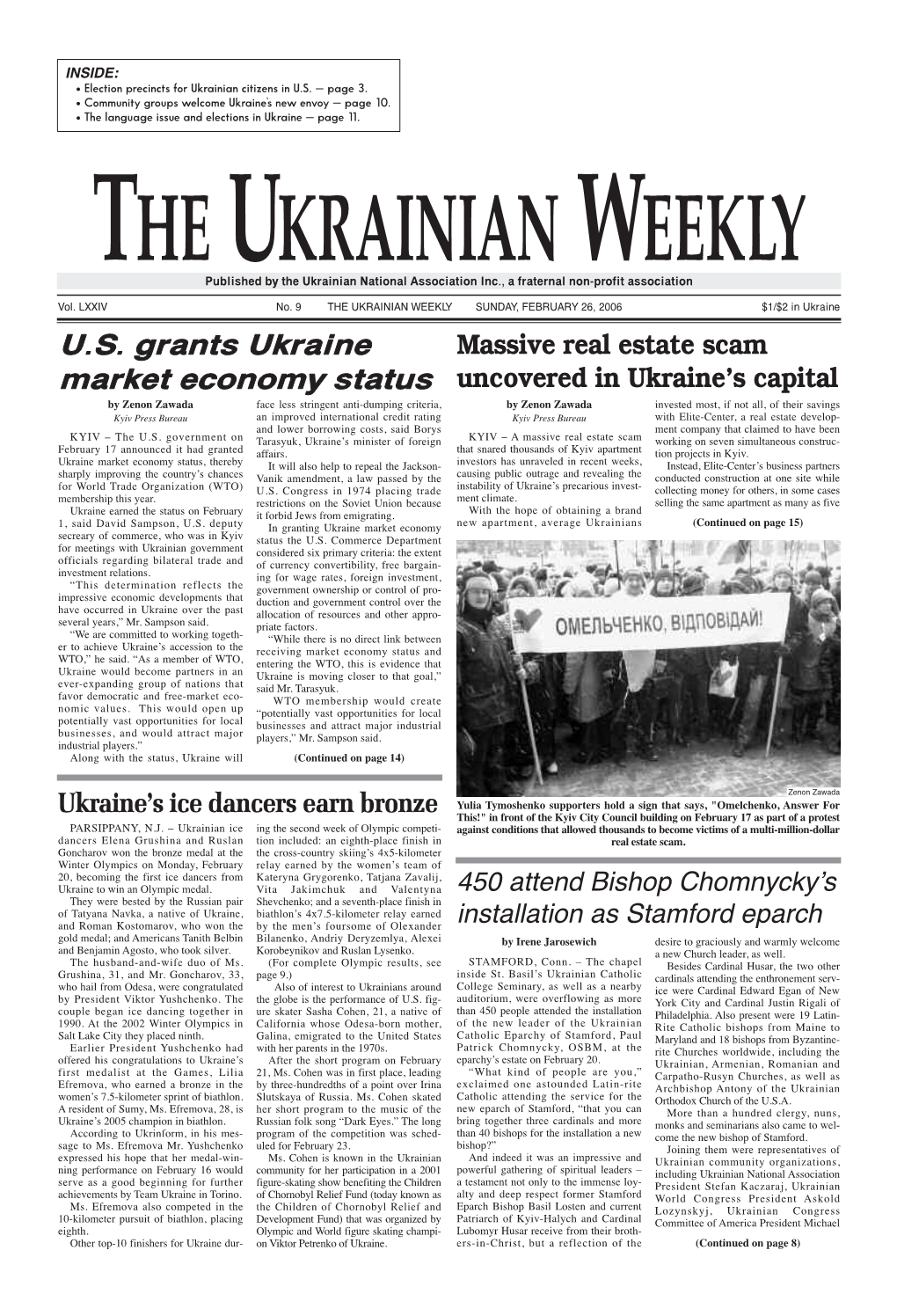 The Ukrainian Weekly 2006, No.9