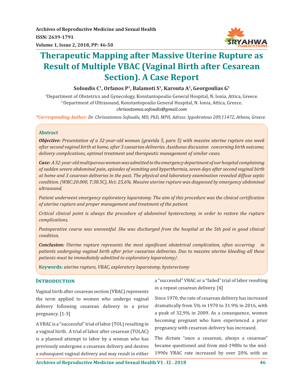 Vaginal Birth After Cesarean Section