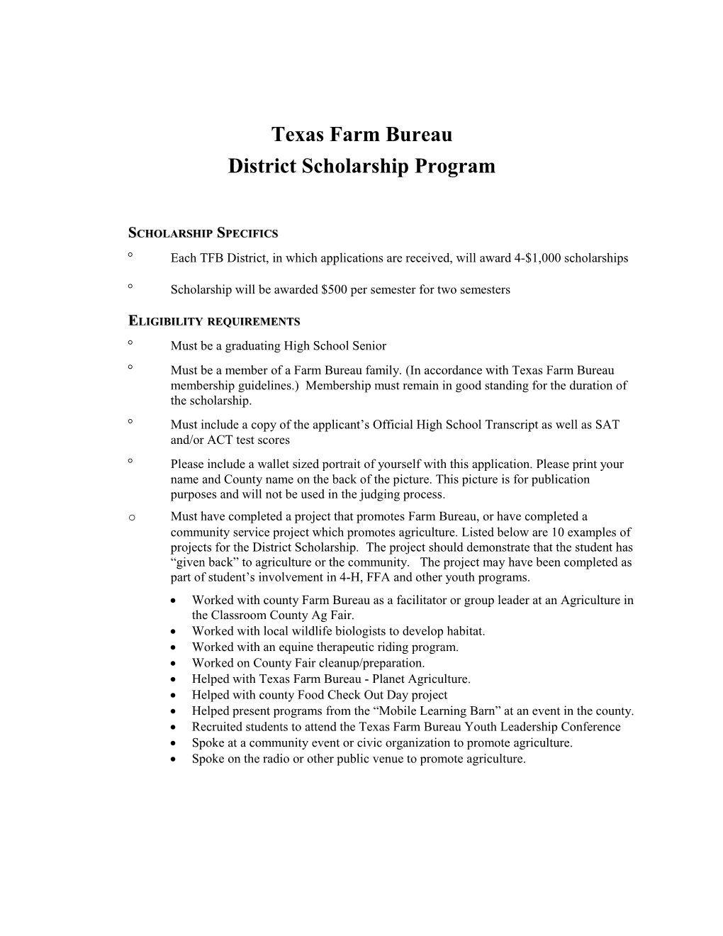 Texas Farm Bureau