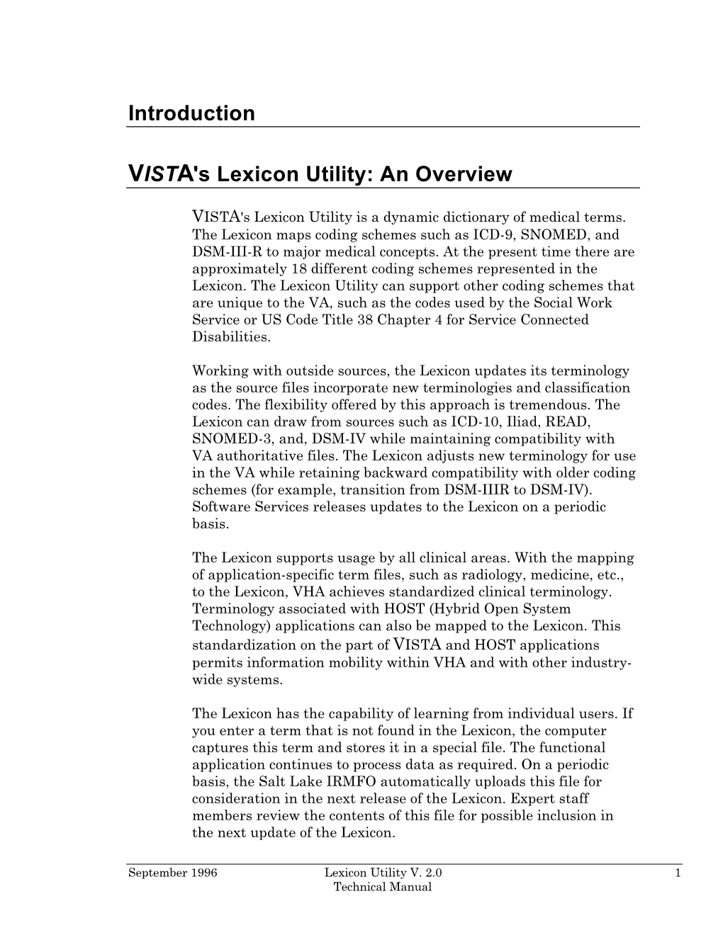 Introduction VISTA's Lexicon Utility