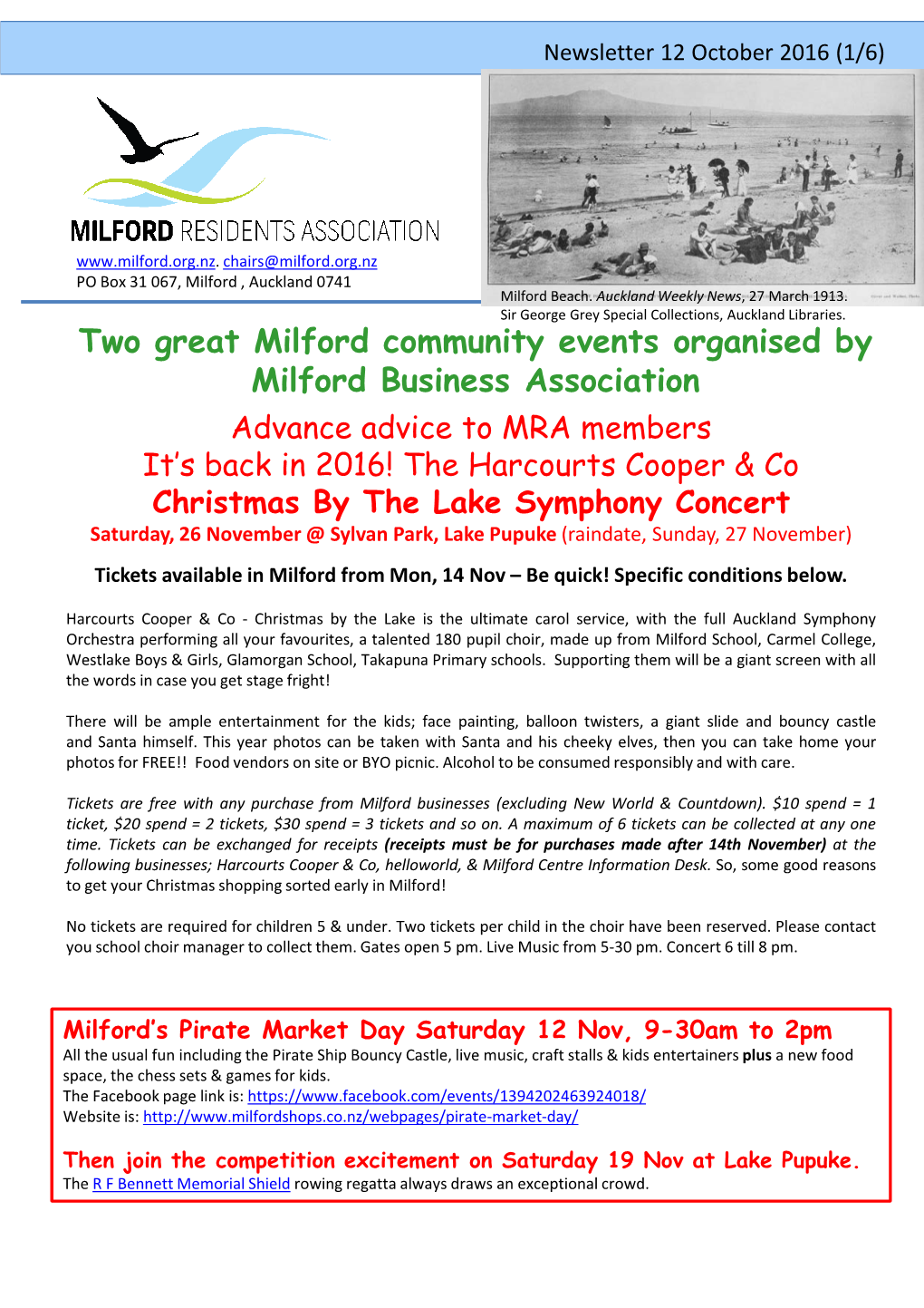 Two Great Milford Community Events Organised by Milford Business Association