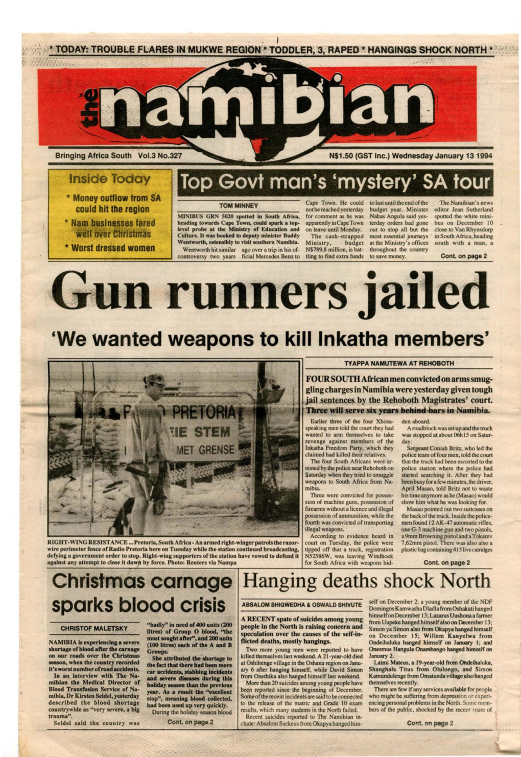 13 January 1993