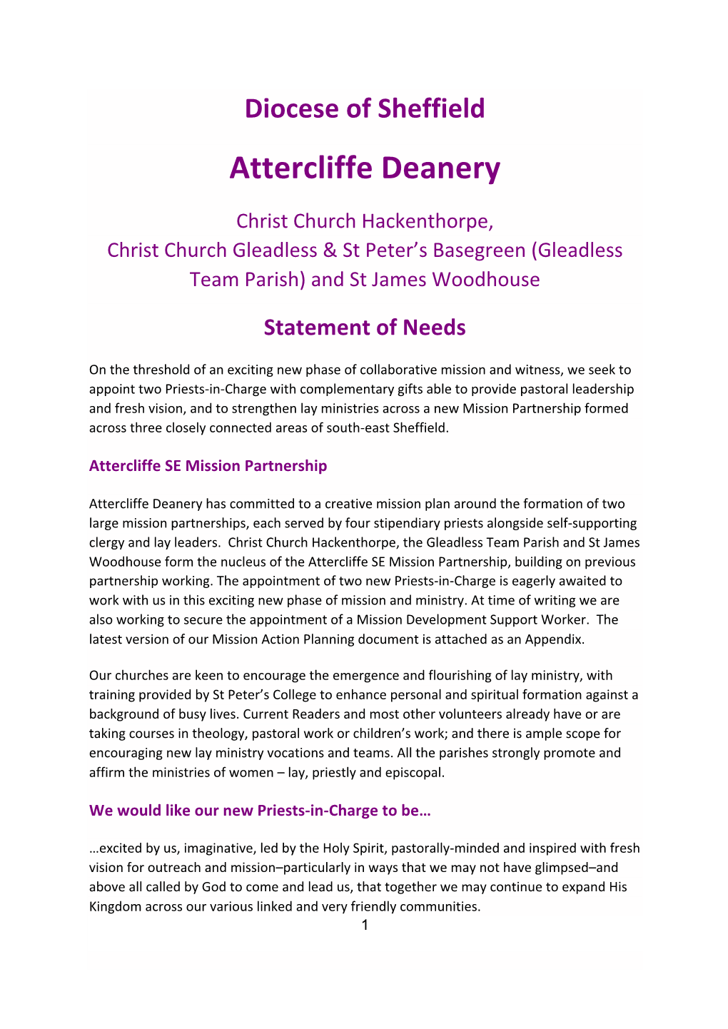 Attercliffe Deanery