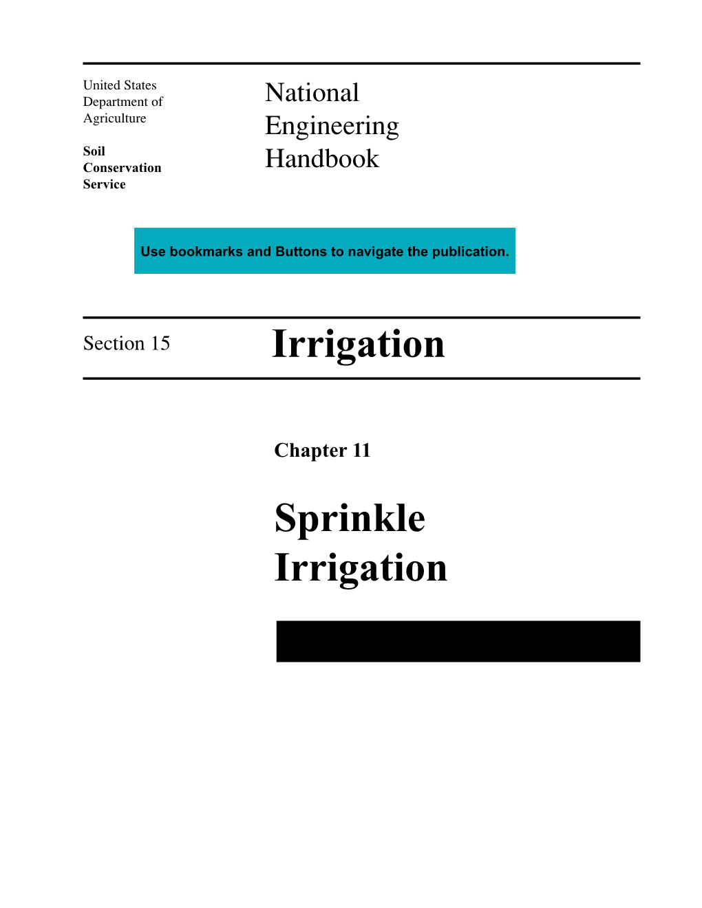 Sprinkle Irrigation Contents