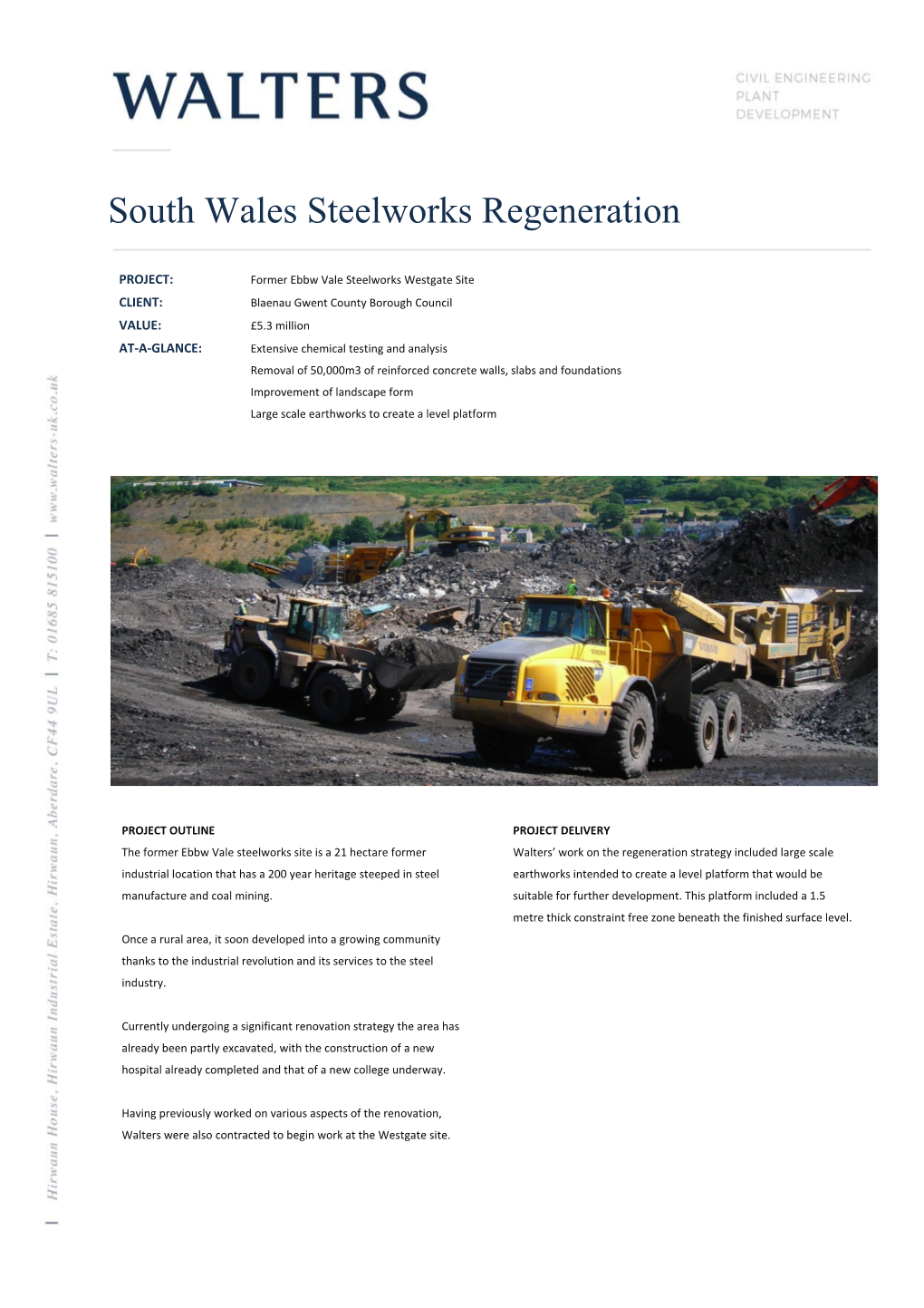 South Wales Steelworks Regeneration
