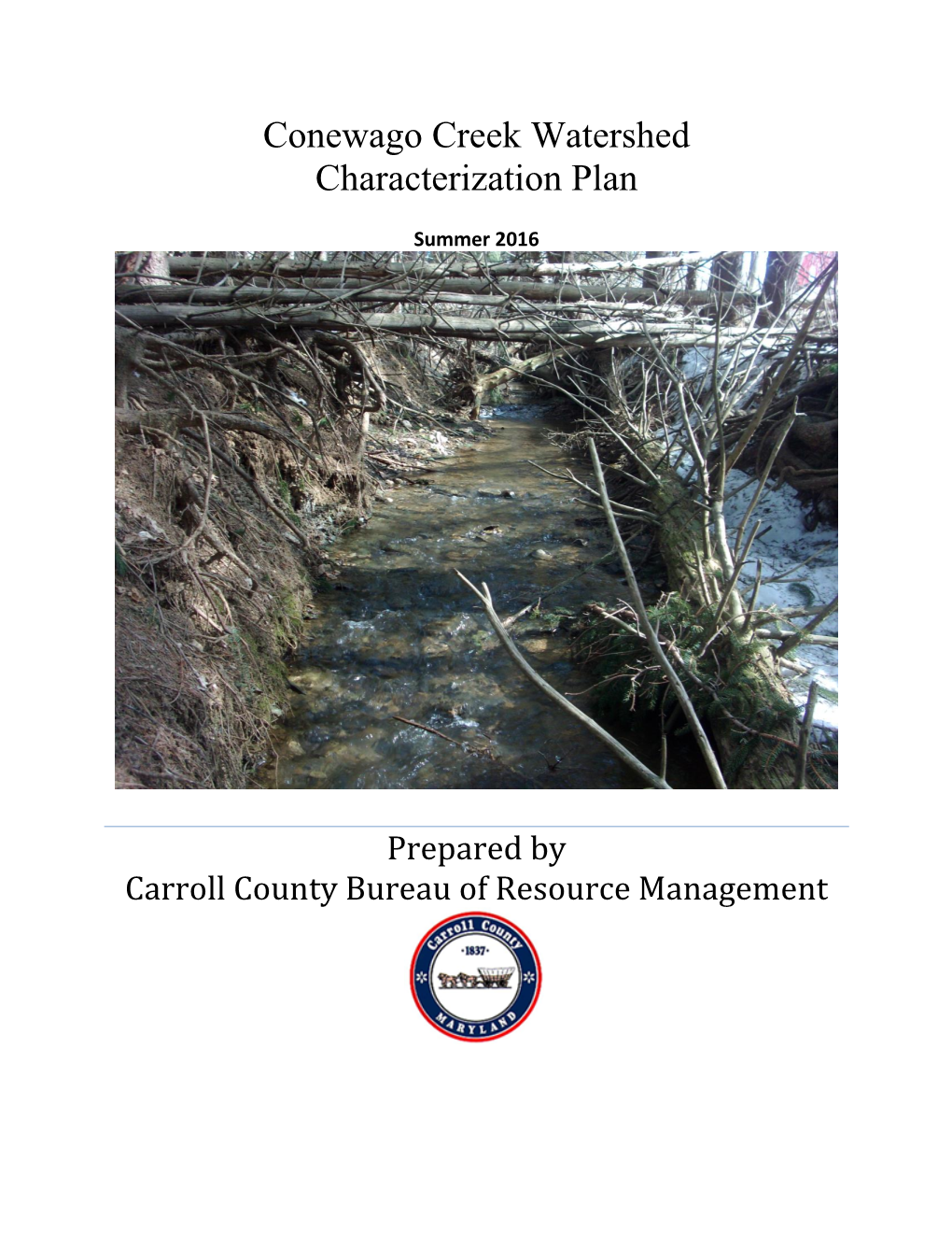Conewago Creek Watershed Characterization Plan