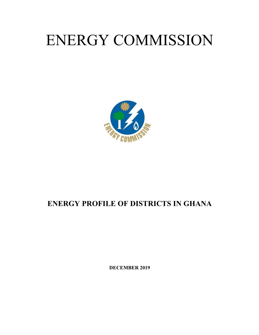 Energy Profile of Districts in Ghana