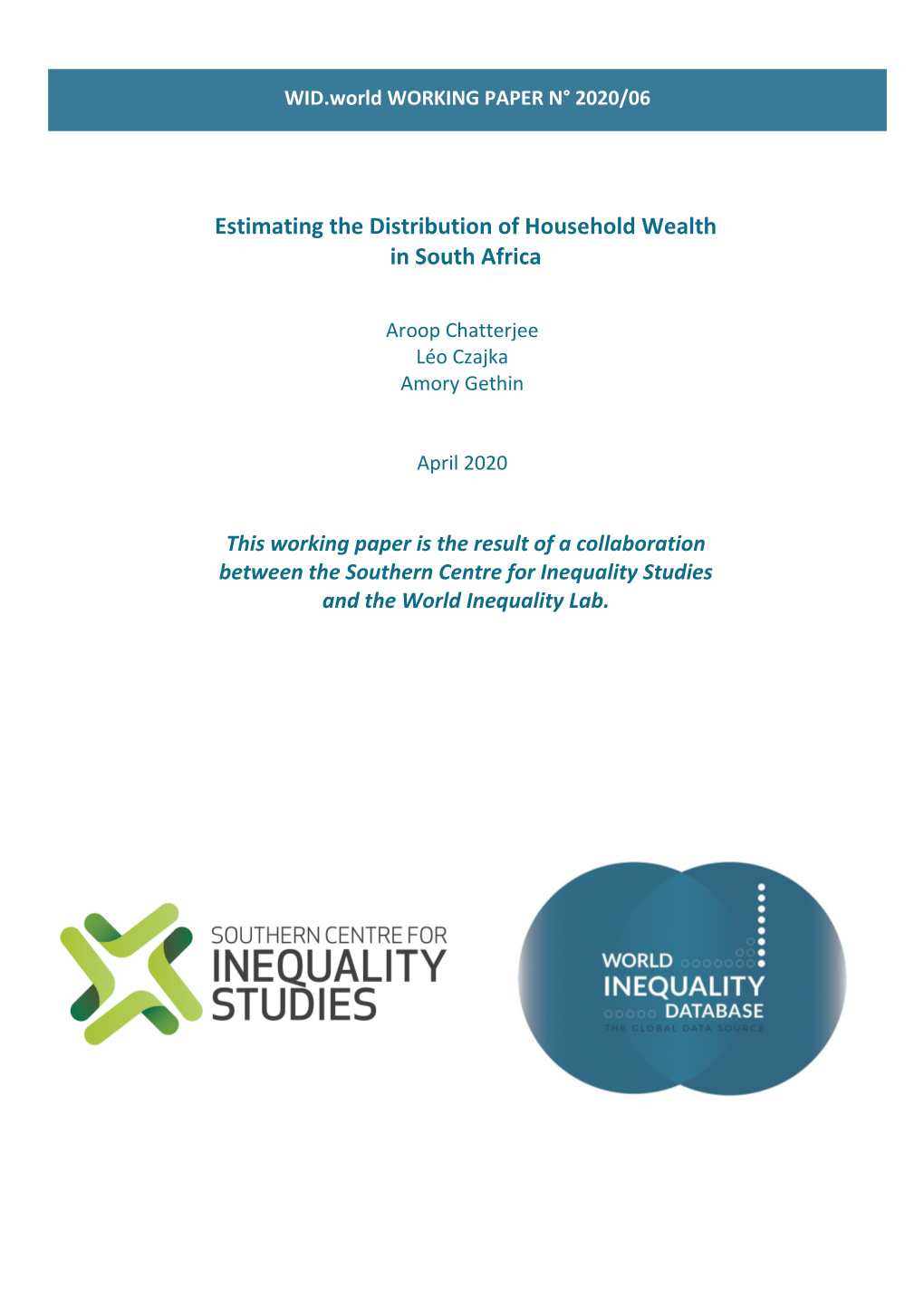 Estimating the Distribution of Household Wealth in South Africa