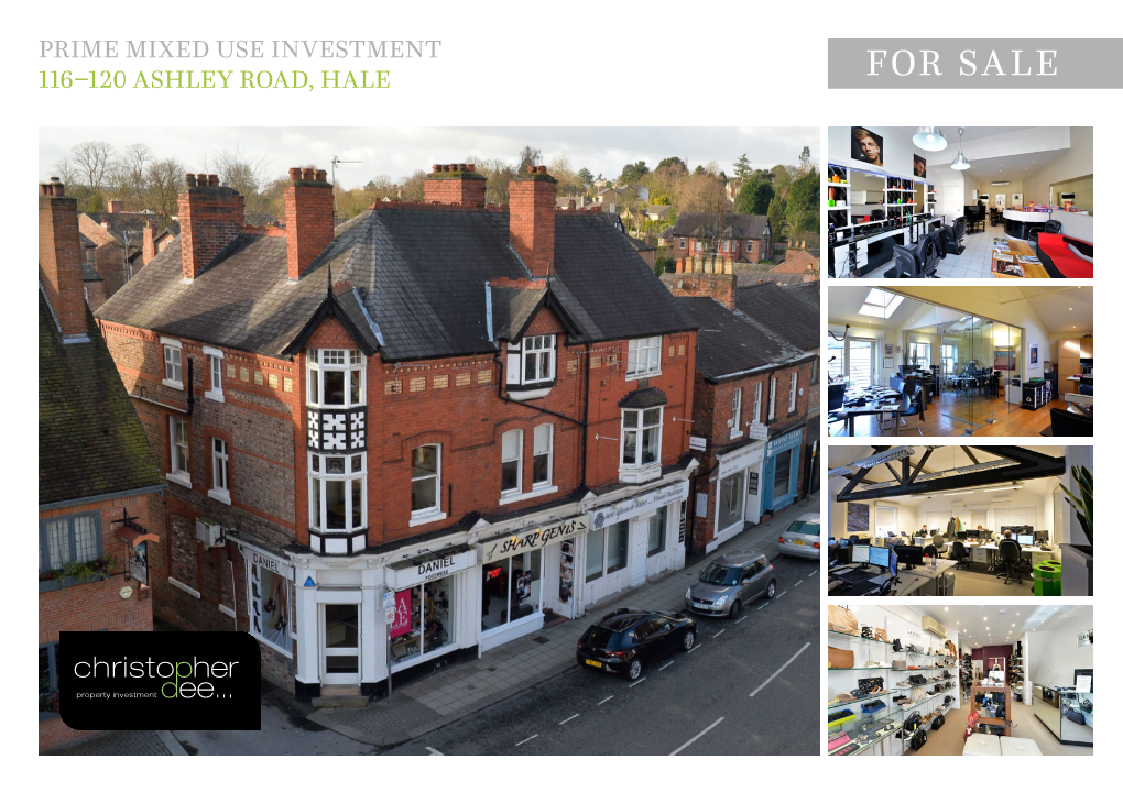 For Sale Prime Mixed Use Investment | 116–120 Ashley Road, Hale