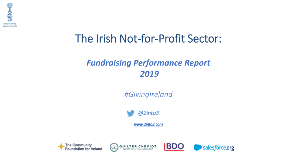 The Irish Not-For-Profit Sector