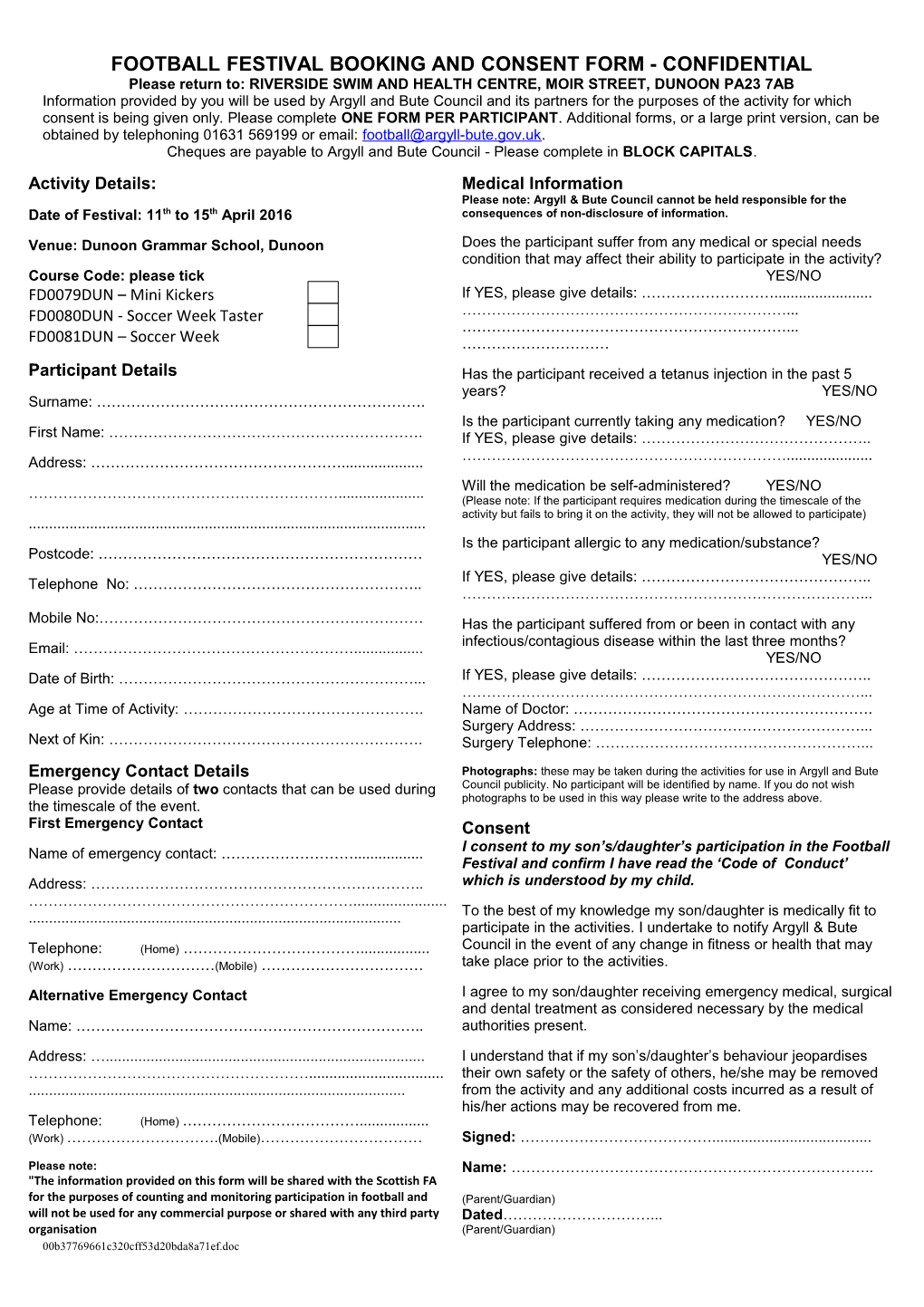 Stramash Consent Form- Confidential