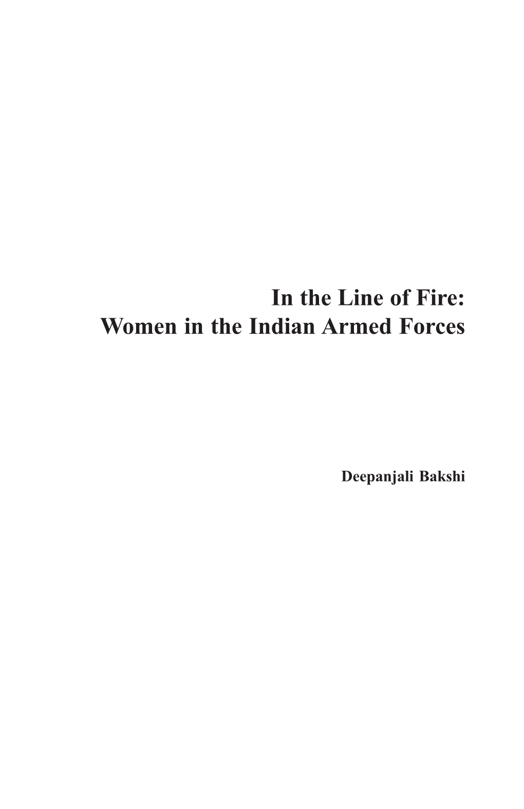 Women in the Indian Armed Forces