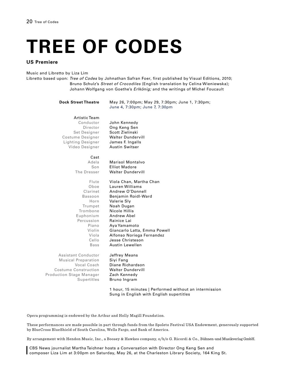 Tree-Of-Codes Spoleto Program