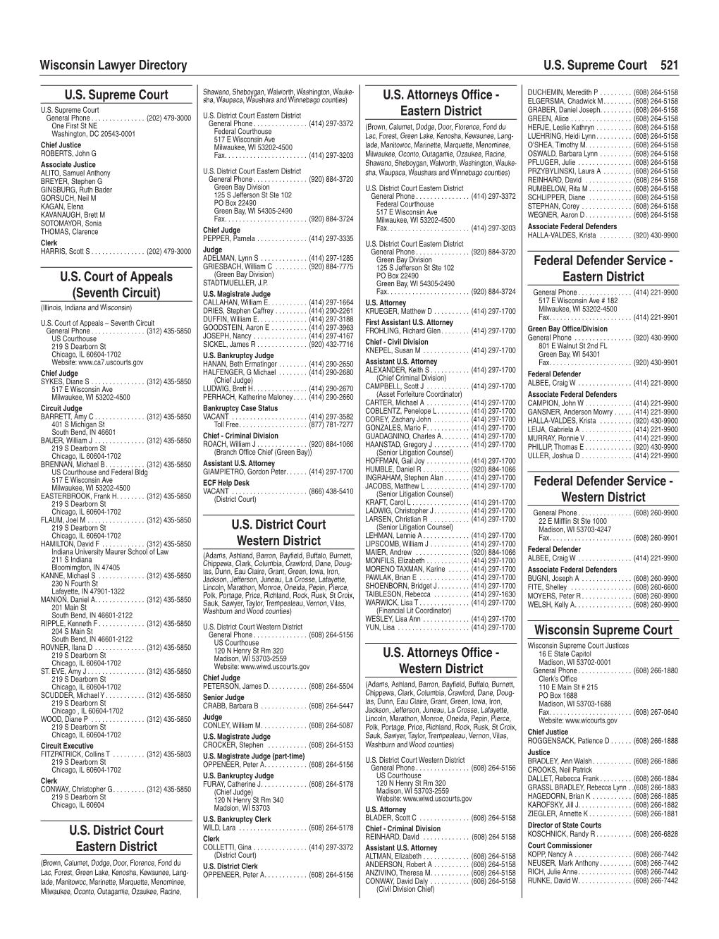 2020-21 Court Directory