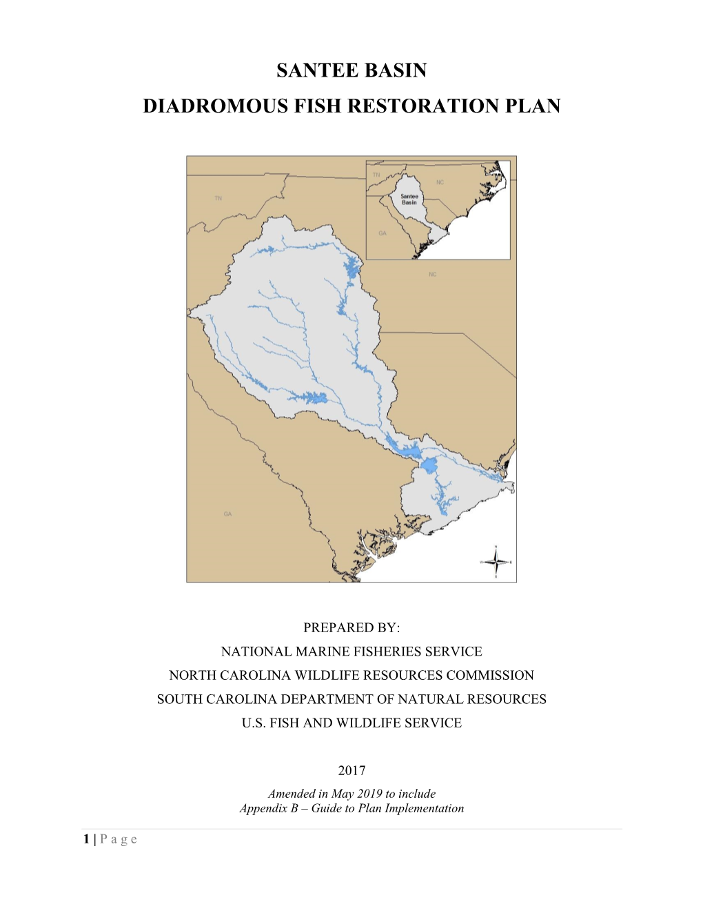 Santee Basin Diadromous Fish Restoration Plan