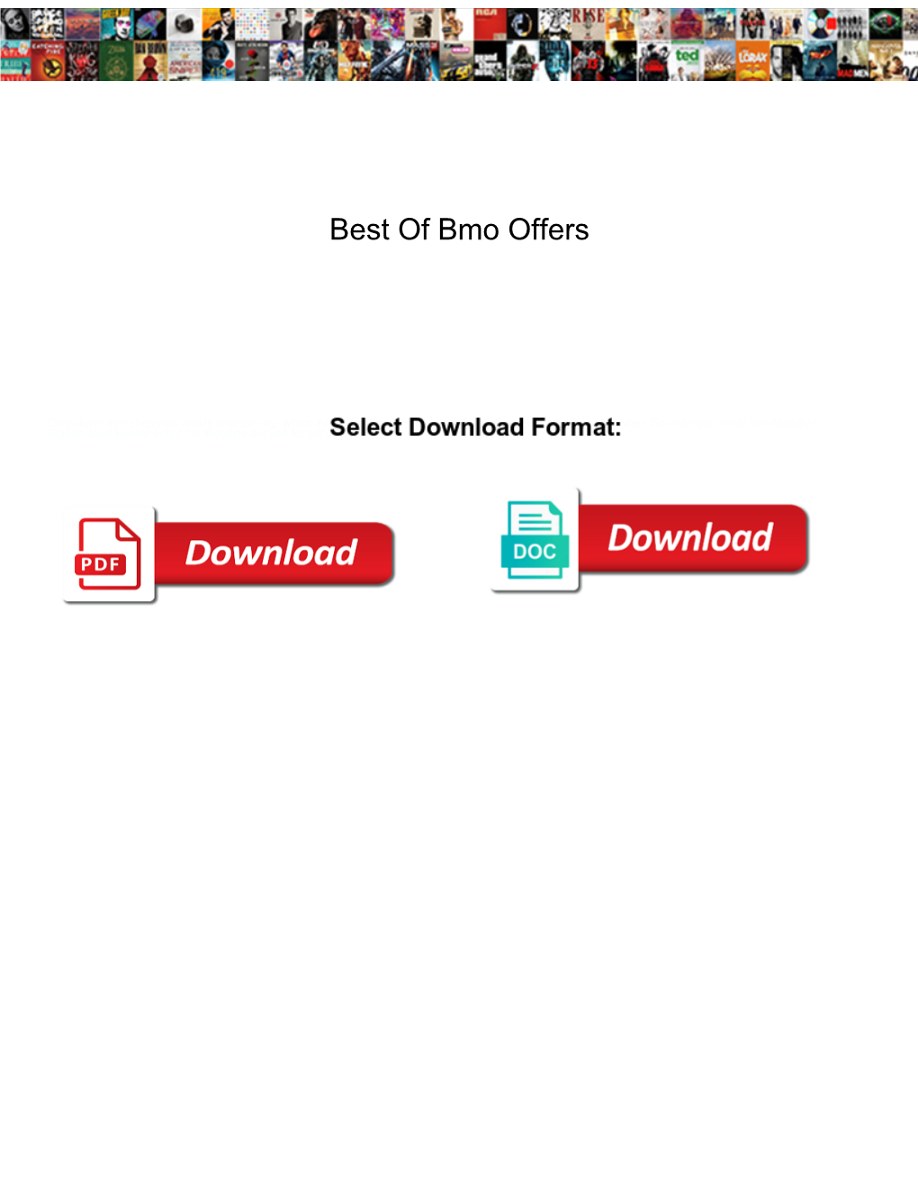 Best of Bmo Offers