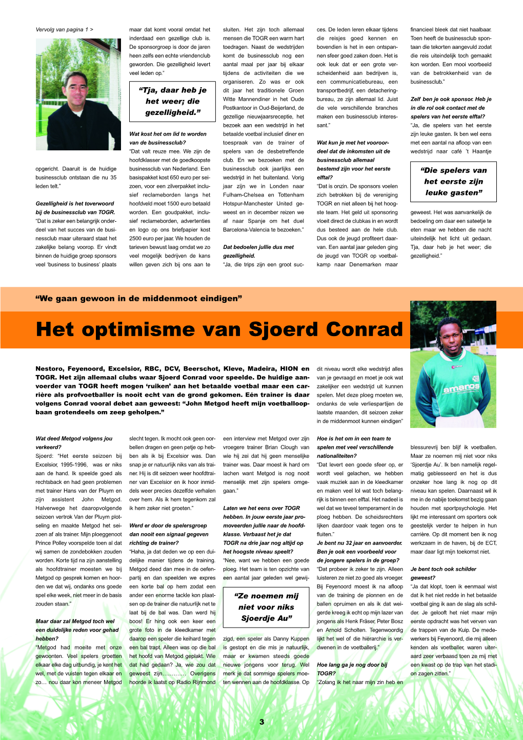 Het Optimisme Van Sjoerd Conrad