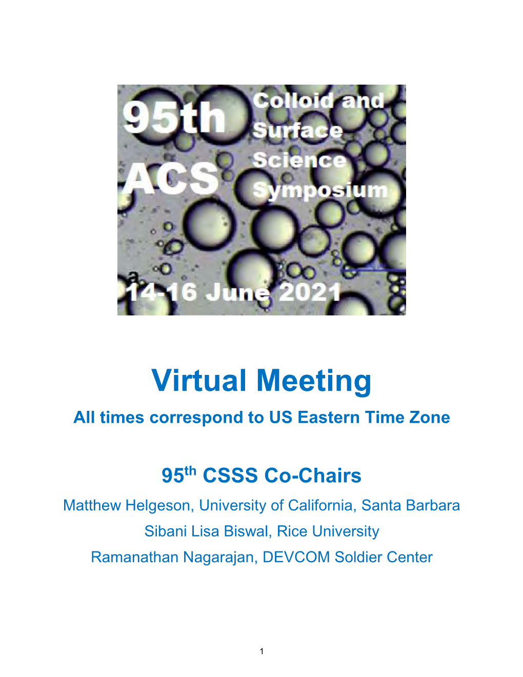 Download 95Th CSSS (14-16 June 2021) Program