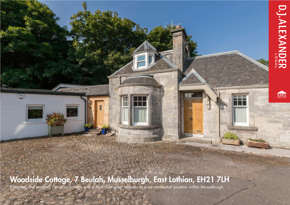 Woodside Cottage, 7 Beulah, Musselburgh, East Lothian, EH21