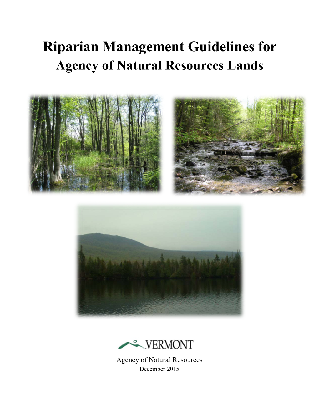 Riparian Management Guidelines for ANR Lands