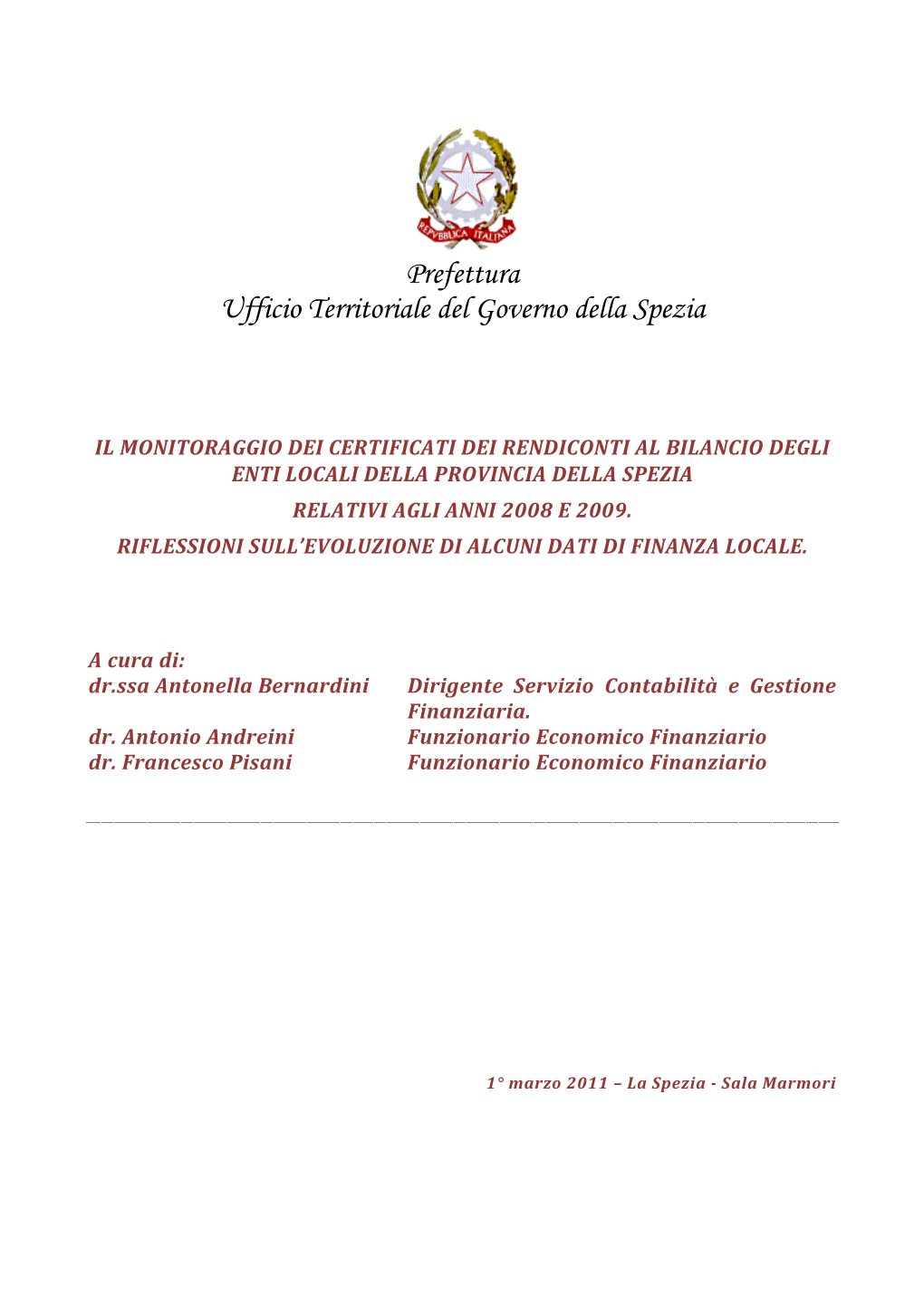 Prefettura Ufficio Territoriale Del Governo Della Spezia