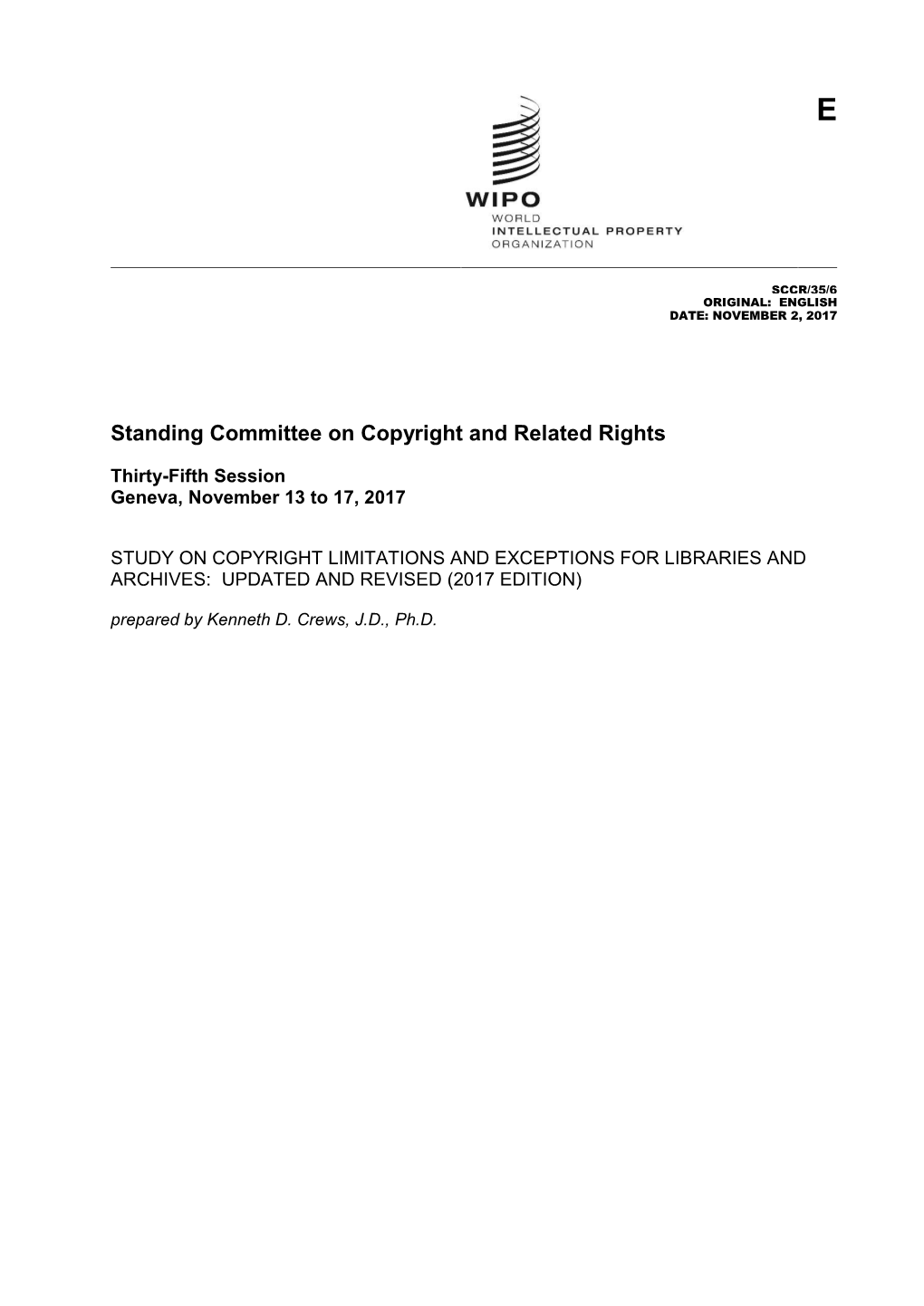 Standing Committee on Copyright and Related Rights