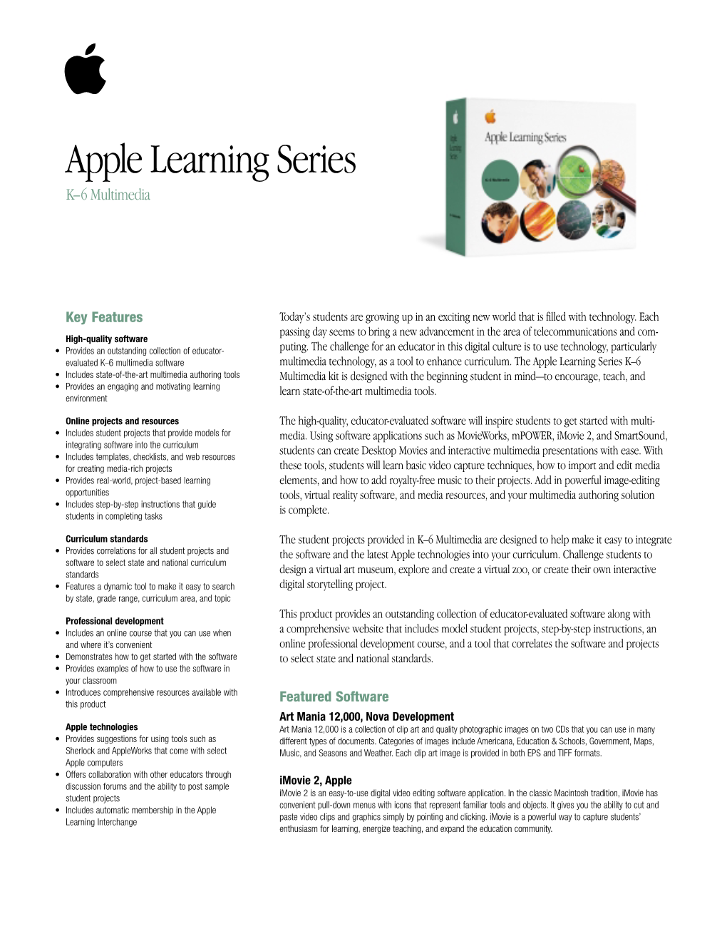 Apple Learning Series K–6 Multimedia