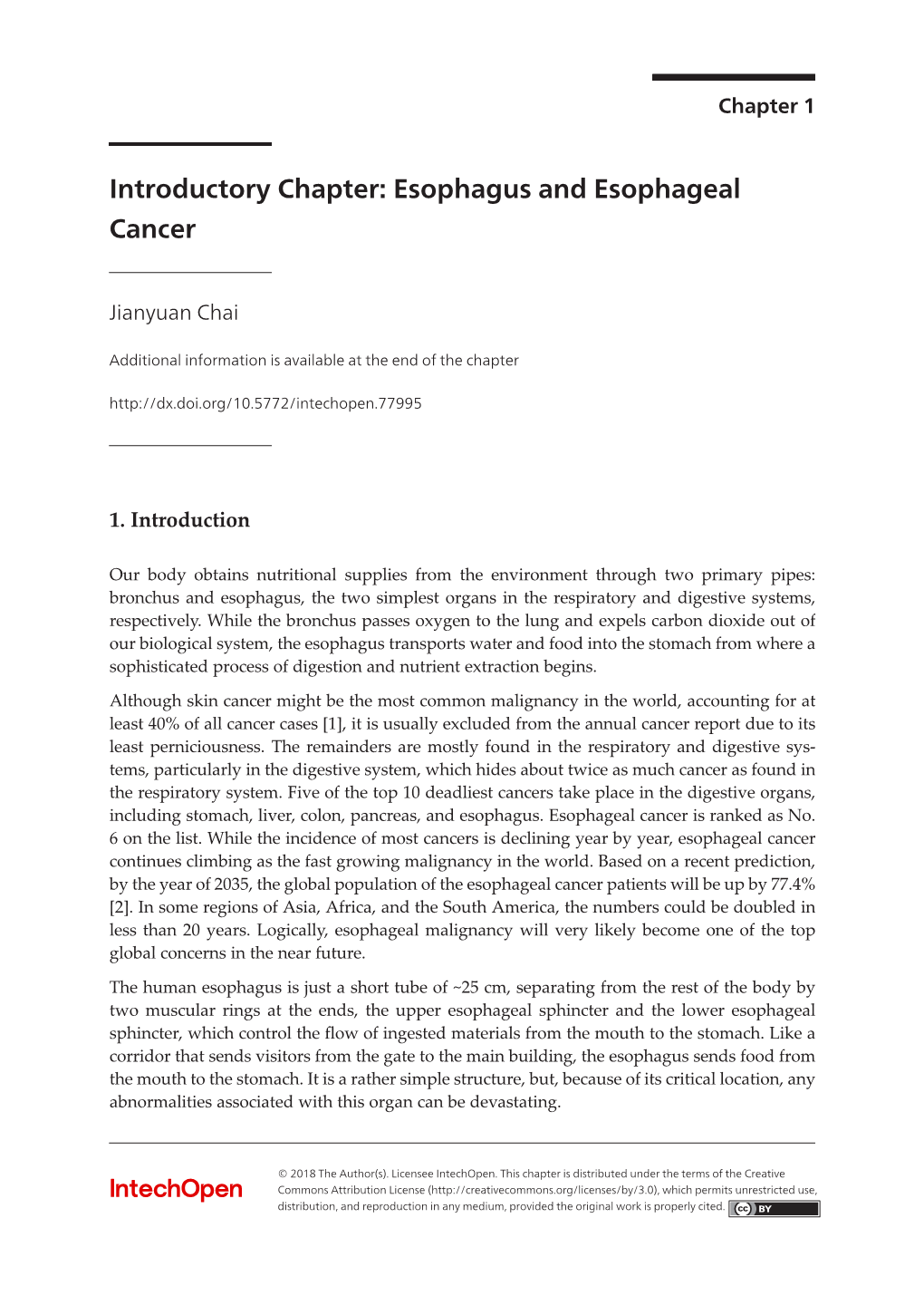 Esophagus and Esophageal Cancer 3