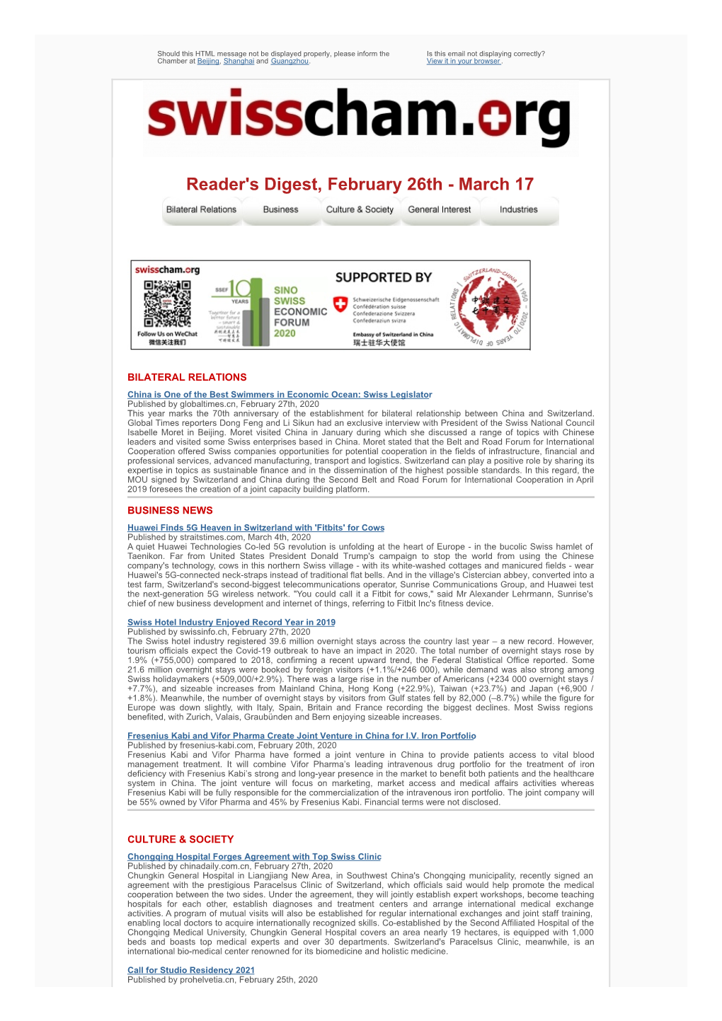 Reader's Digest, February 26Th - March 17