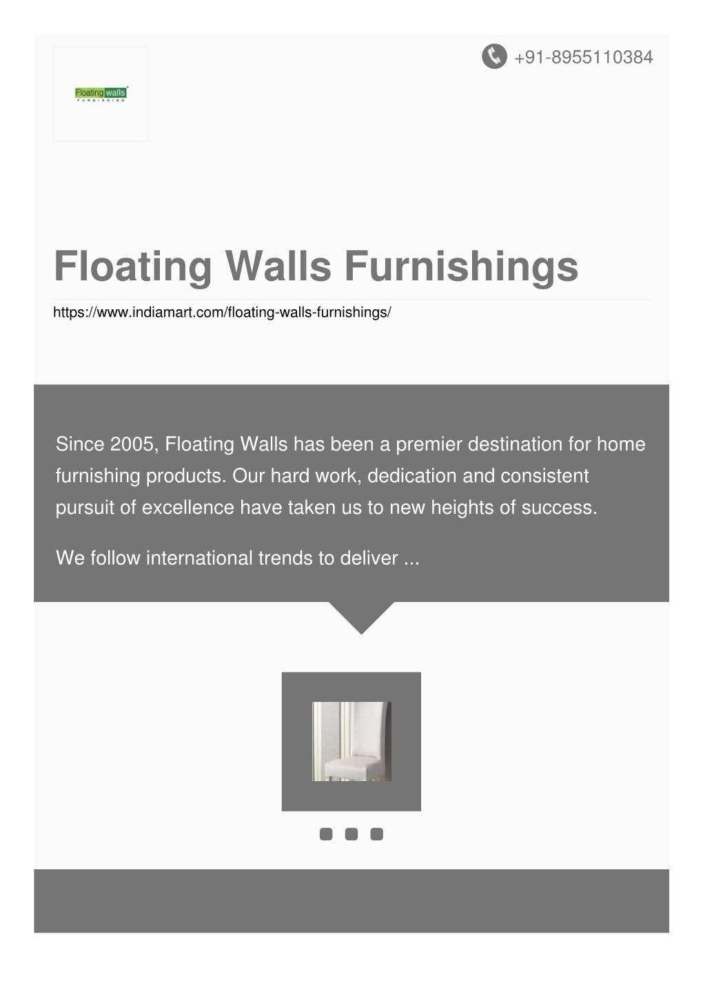 Floating Walls Furnishings