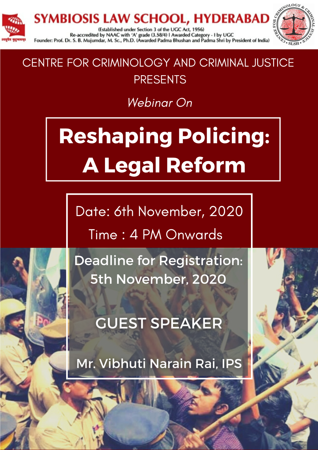 Reshaping Policing Webinar Brochure