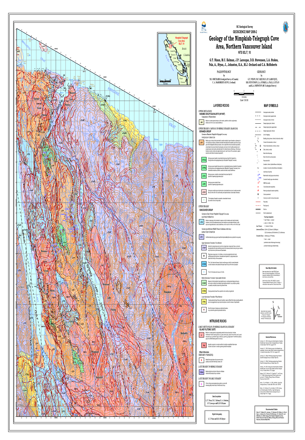 Geology of the Nimpkish-Telegraph Cove Area, Northern Vancouver