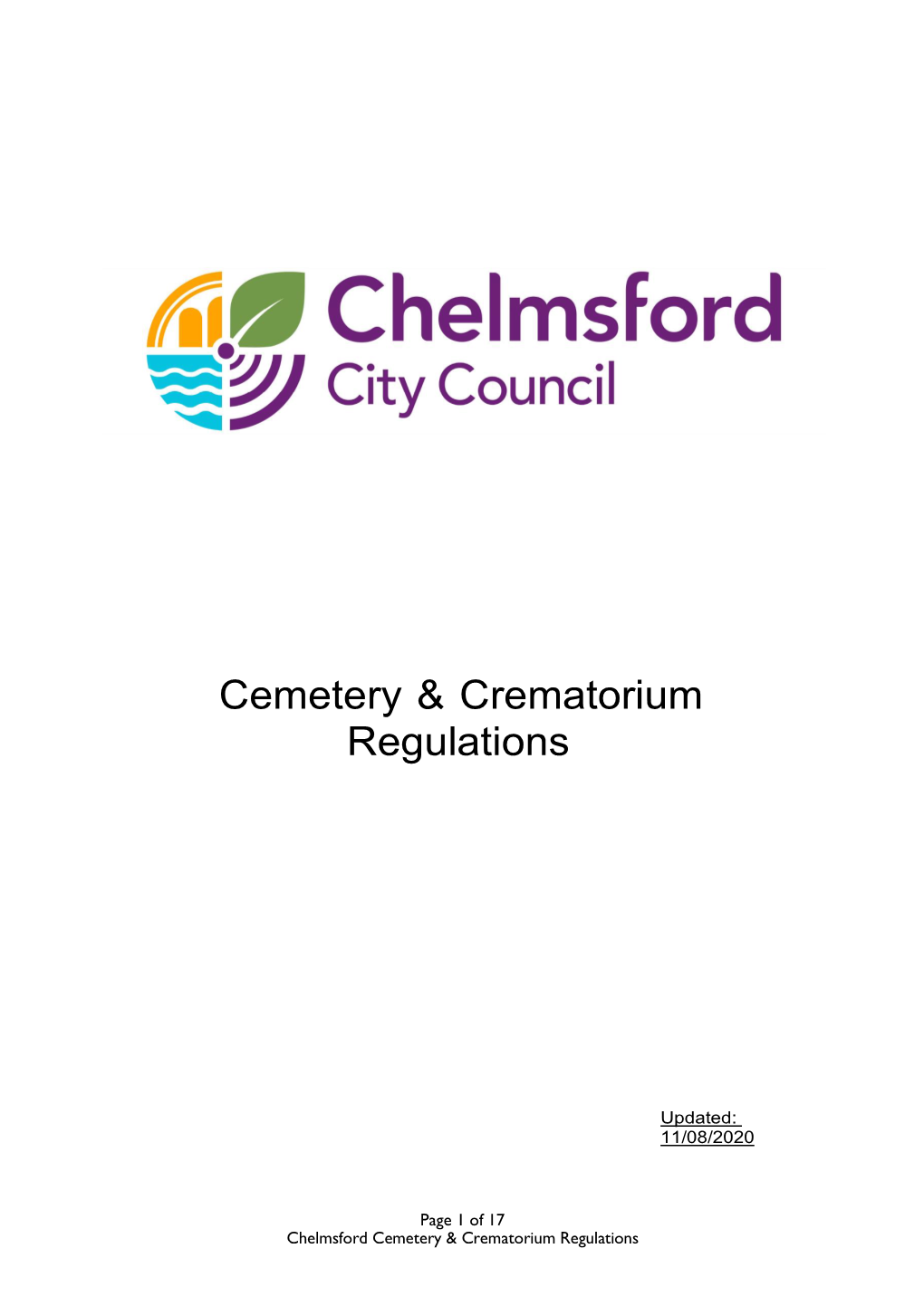 Cemetery and Crematorium Regulations 2020