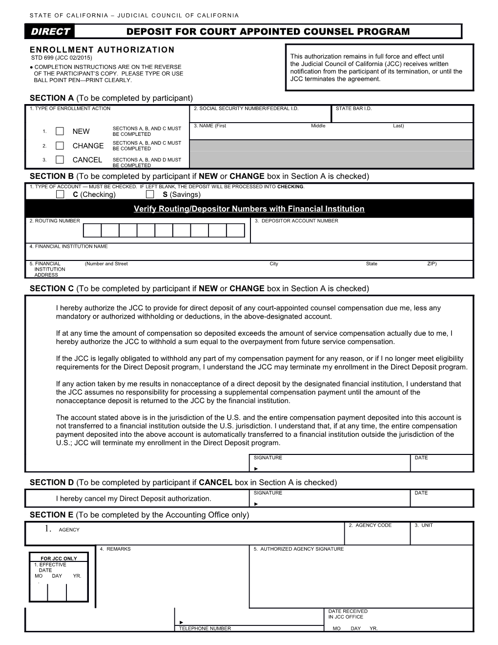 State of California Assigned Judges Program