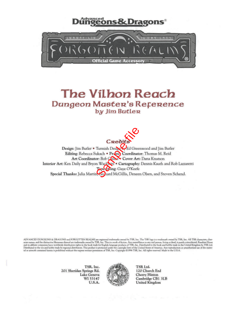 The Vflhon Reach Sample File