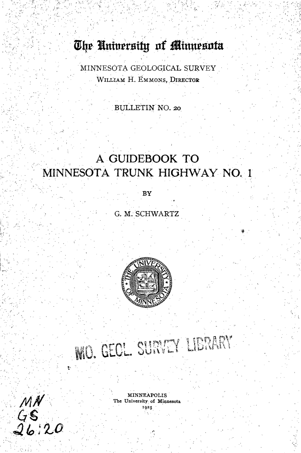 A ,GUIDEB:OOKTO MINNESOTA TRUNK HIGHWAY,NO.·F