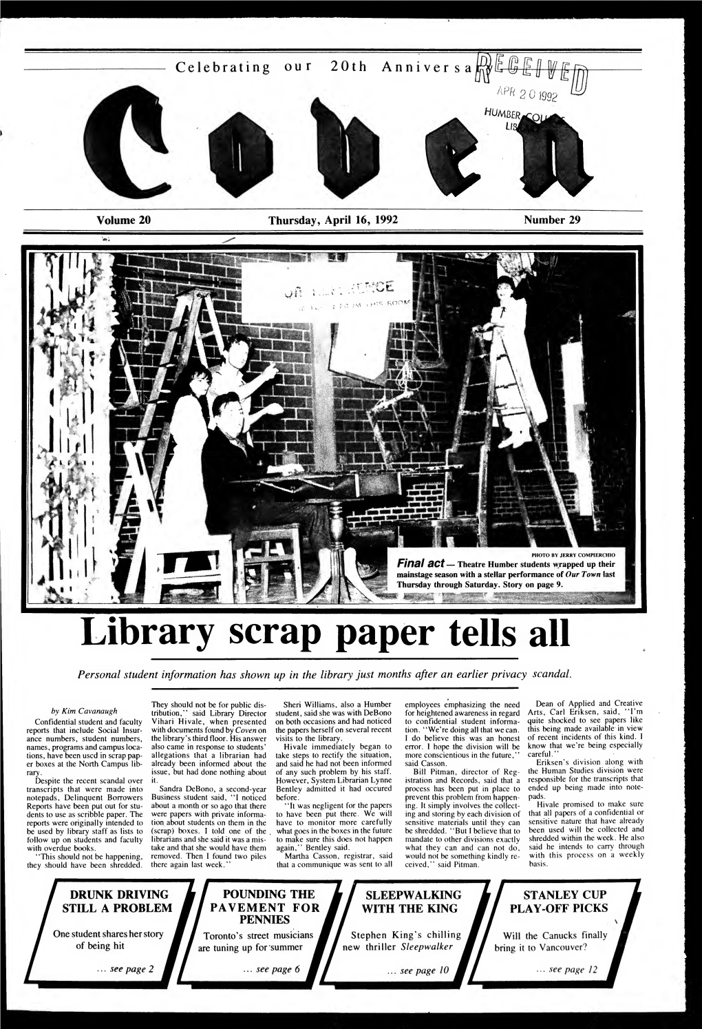 Library Scrap Paper Tells All