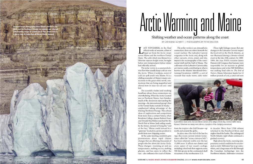 Arctic Warming and Maine Shifting Weather and Ocean Patterns Along the Coast by CATHERINE SCHMITT | PHOTOGRAPHS by PETER RALSTON