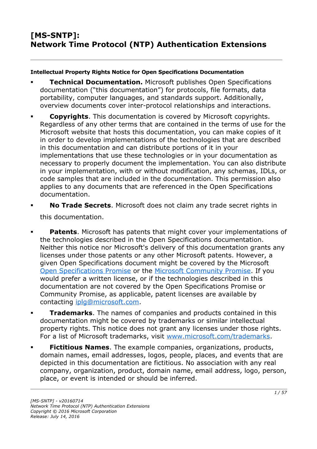 Network Time Protocol (NTP) Authentication Extensions