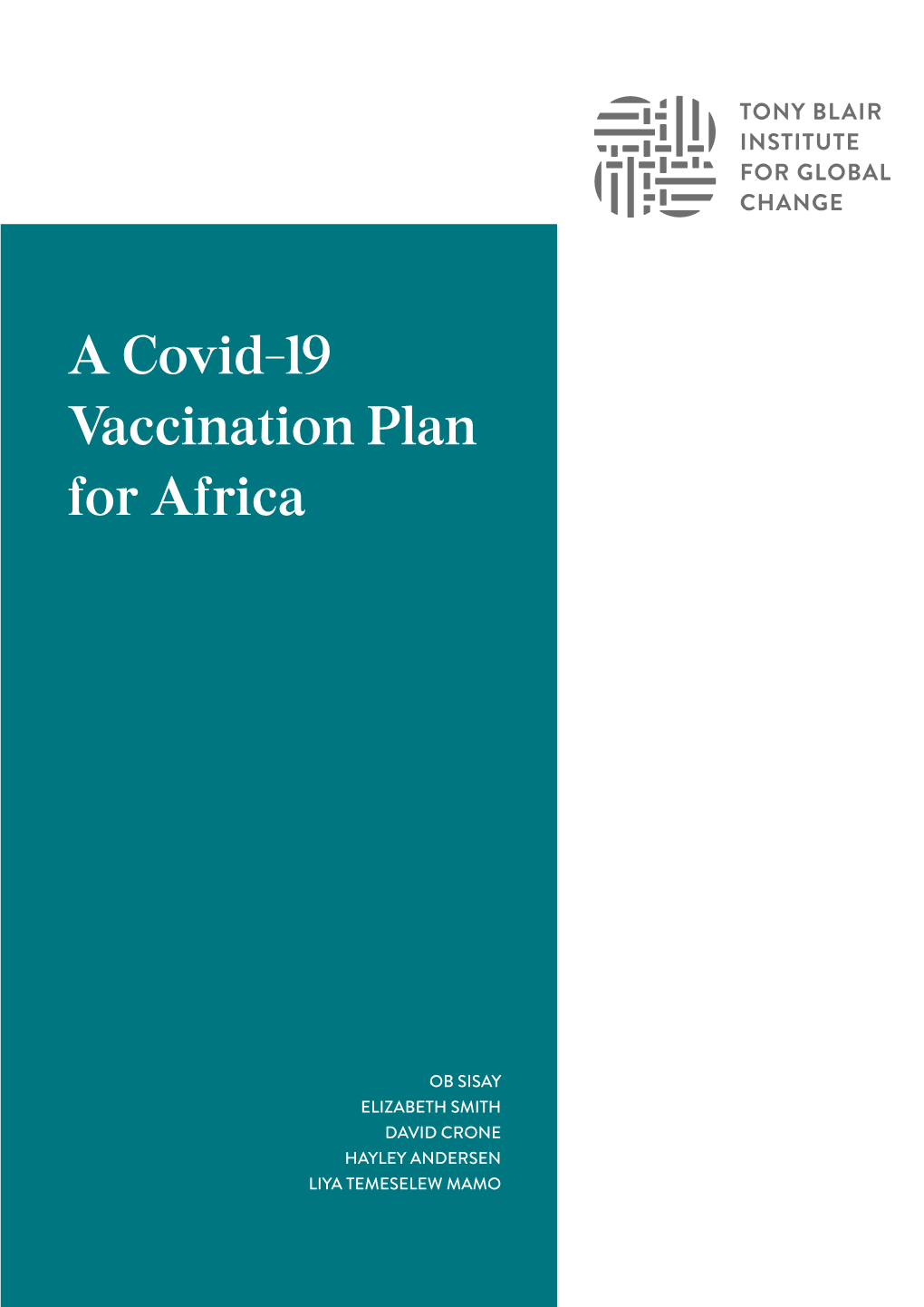 A Covid-19 Vaccination Plan for Africa | Institute for Global Change