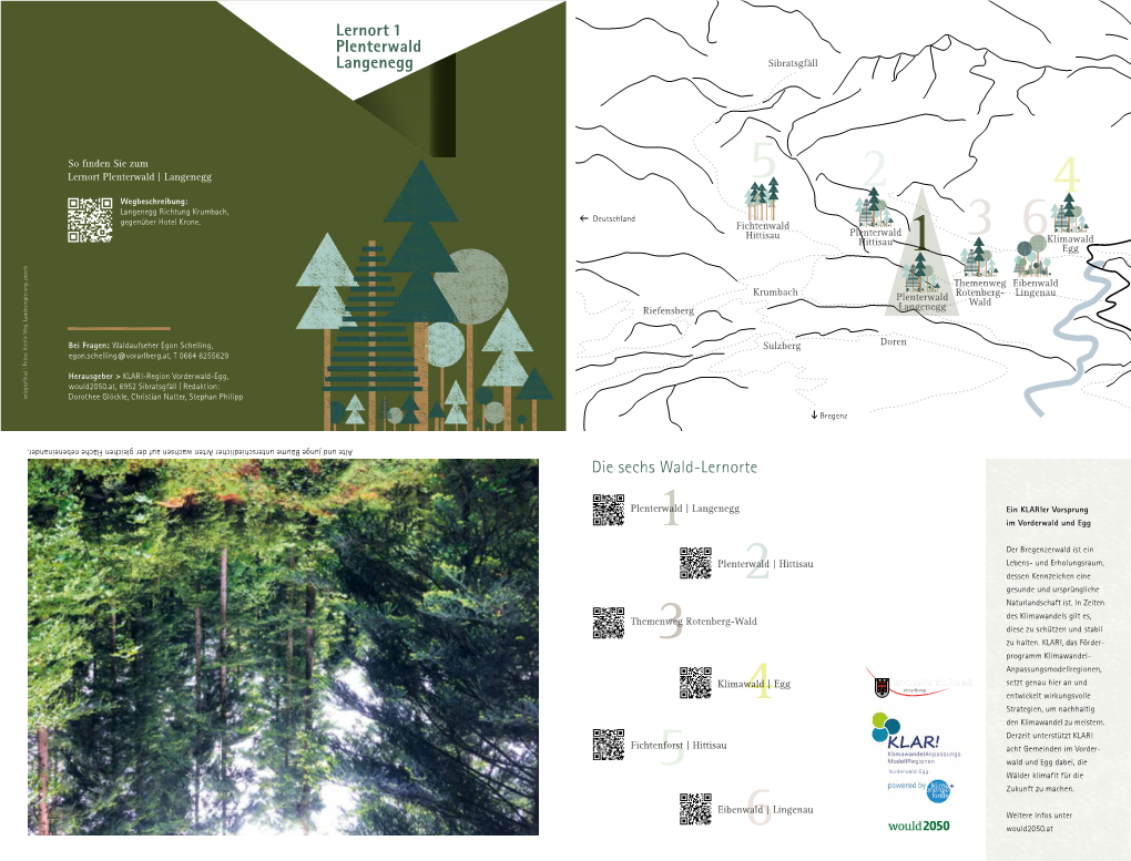 Die Sechs Wald-Lernorte Lernort 1 Plenterwald Langenegg