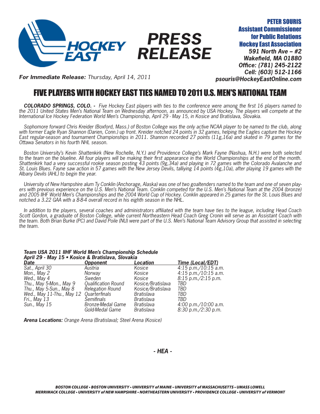 Press Release