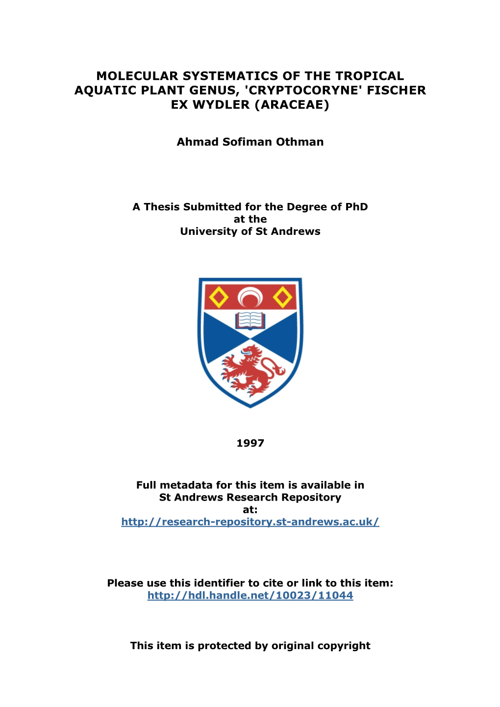 Ahmad S. Othman Phd Thesis