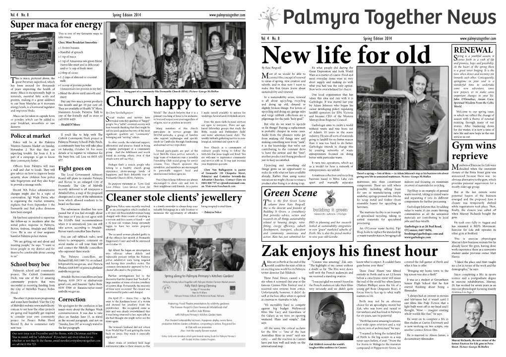 Palmyra Together 2014 Spring Newsletter