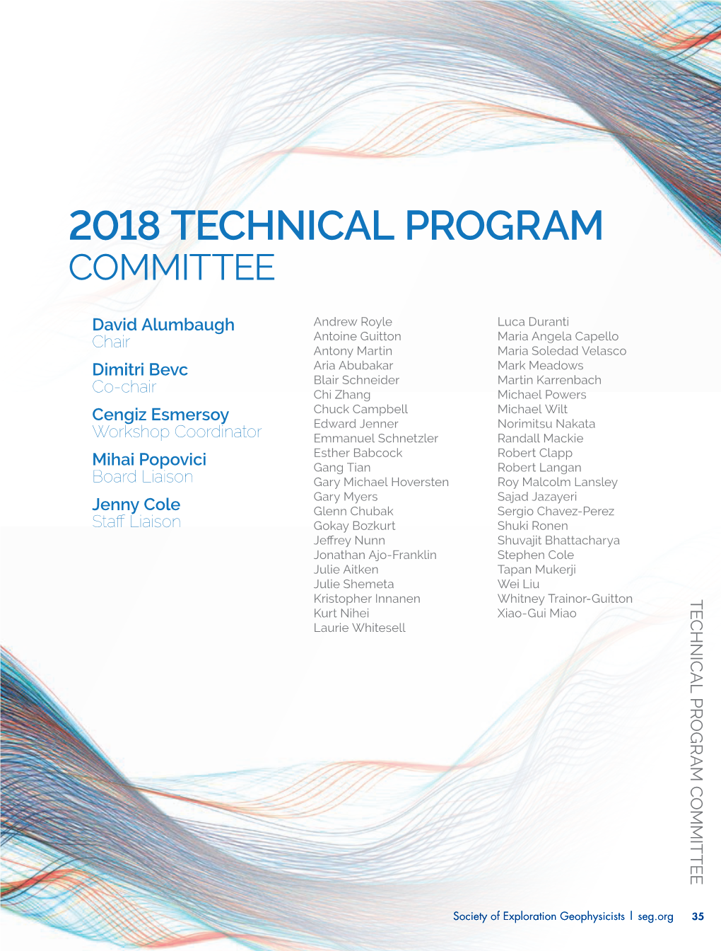 2018 Technical Program Committee