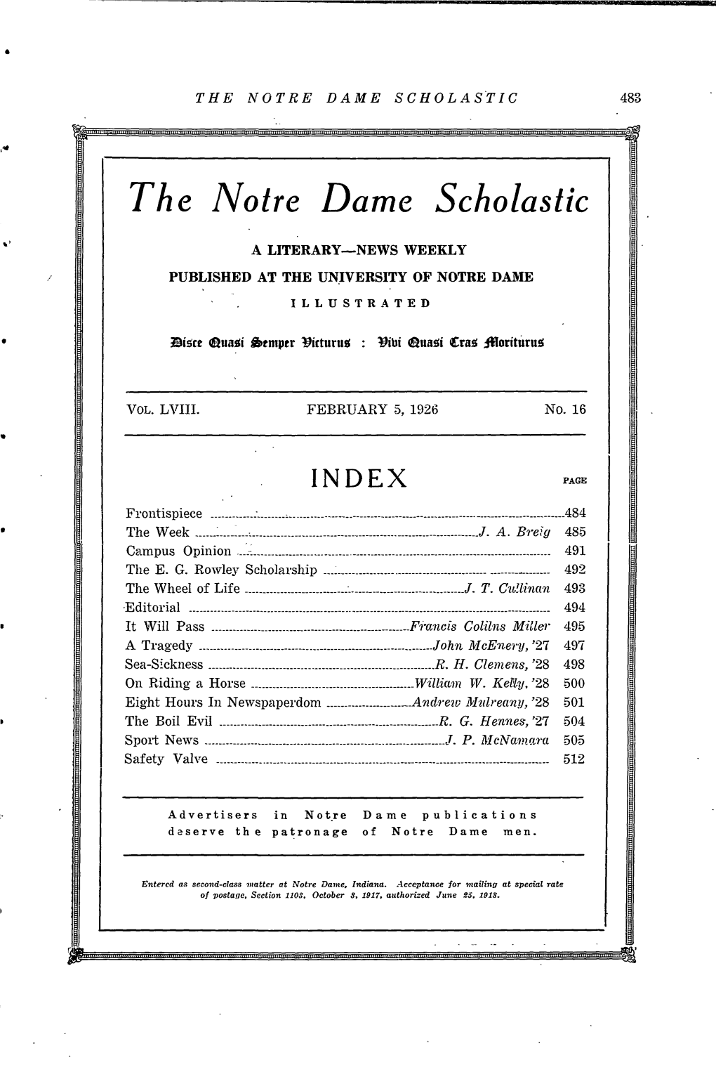 The Notre Dame Scholastic 48£